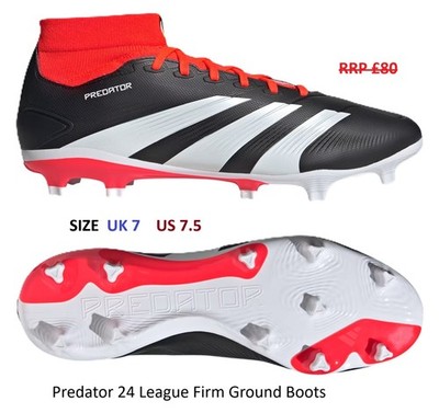 Adidas Predator League SOCK FG Firm Ground Fußballschuhe Größe UK 7 US 7,5 Neu mit Karton