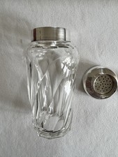 cocktail shaker vintage In Cristallo e argento