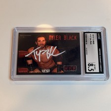 TYLER BLACK Autographed 2010 MWR CGC 8.5 seth Rollins Wwe true Rookie W Proof