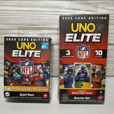 Uno Elite 2024 Core Edition NFL Draft Pack 56 Cards & 2025 Booster Set,  NEW 🔥