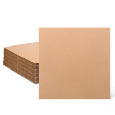 50 Corrugated Cardboard Sheets  12x12 Inches Flat Card Board Inserts LP brown