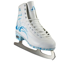 American Ice Skates Women s Size 3 Frozen Flare Figure Skates White Blue