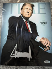Time Mag President Donald Trump Autographed Signed Photo 8x10 COA Hologram