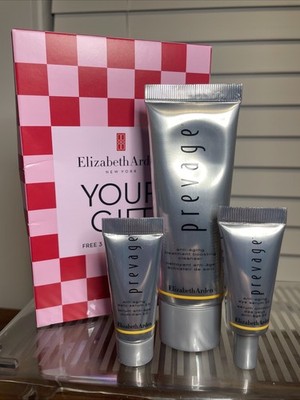 Elizabeth Arden 3 Pc Prevage Travel Size Cleanser, Anti-aging Serum Eyes & Face