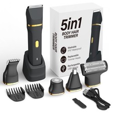 5-in-1 Electric Bikini Trimmer for Women   IPX7 Waterproof Shaver, Cordless B...