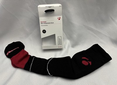 Bontrager RXL Compression Sock Size Medium - Black And Red. Retails for $50.