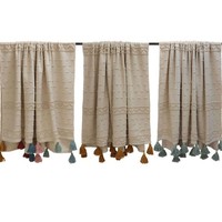Furn Boho Geometric Tufted 100% Cotton Tasselled Throw