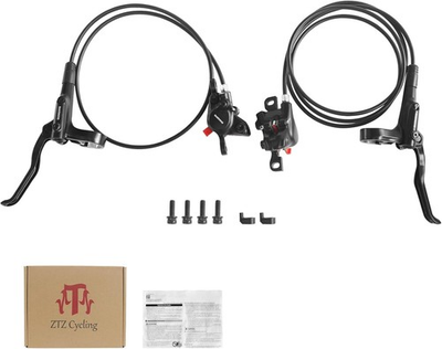 #ad MT200 MTB Hydraulic Disc Brakes Set 800 1550mm MTB Brake Bicycle Disc Brake NEW $54.77