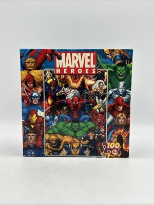 Marvel Jigsaw Puzzle 100 piece 2006 Mega Sealed Spiderman Hulk Xmen