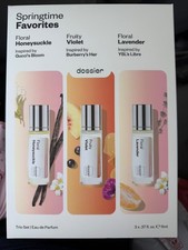 Dossier Springtime Favorites Perfume Trio Set 3pc Fragrance Brand New In Box