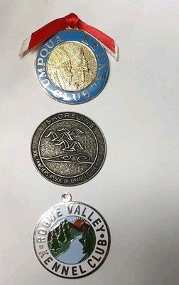 Dog Kennel Fanciers Club Coins Lot of 3