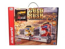Auto World SRS357 1:64 Gold Rush Go for the Gold Slot Car Set