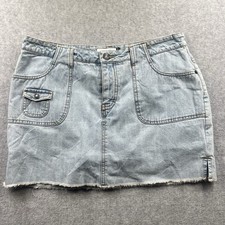 Jordache Lo-Rise Vintage Denim 13/14 Skort Womens 90s Y2K Lightwash