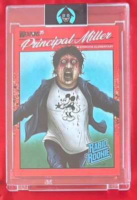 Alex Pardee Rabid Rookie Card Slab Weapons Principal Miller SDCC 2026 Exclusive