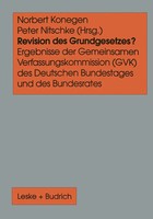 Revision Des Grundgesetzes? Peter Nitschke (U. A.) Taschenbuch 252 S. Deutsch