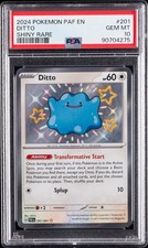 2024 POKEMON PAF EN-PALDEAN FATES SHINY RARE #201 DITTO PSA 10 on eBay