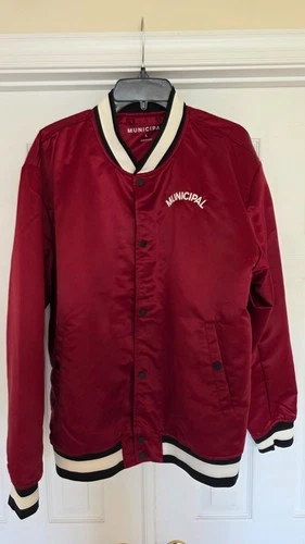 Municipal Varsity Jacket Cardinal Color - Size Large - Unused No tags - product listing photo