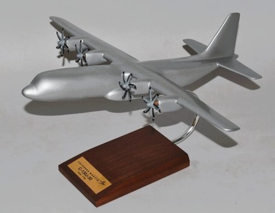 Lockheed Martin C-130J-30 Hercules Silver Blank Desk Model Top 1/100 SC Airplane