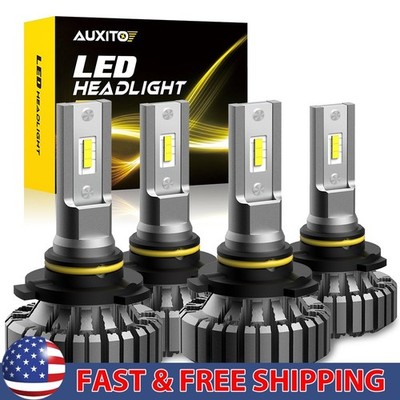 AUXITO 9005+9006+H11 Combo LED Head light High Low Beam Fog Bulbs Kit Lamp 2/4X