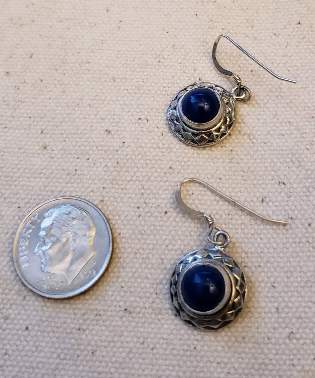 Two Pairs Solid 925 Sterling Silver Button Post L… - image 14