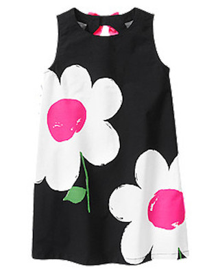 NWT Gymboree Daisy Park Black Dress Daisy Print 5 Girls | eBay