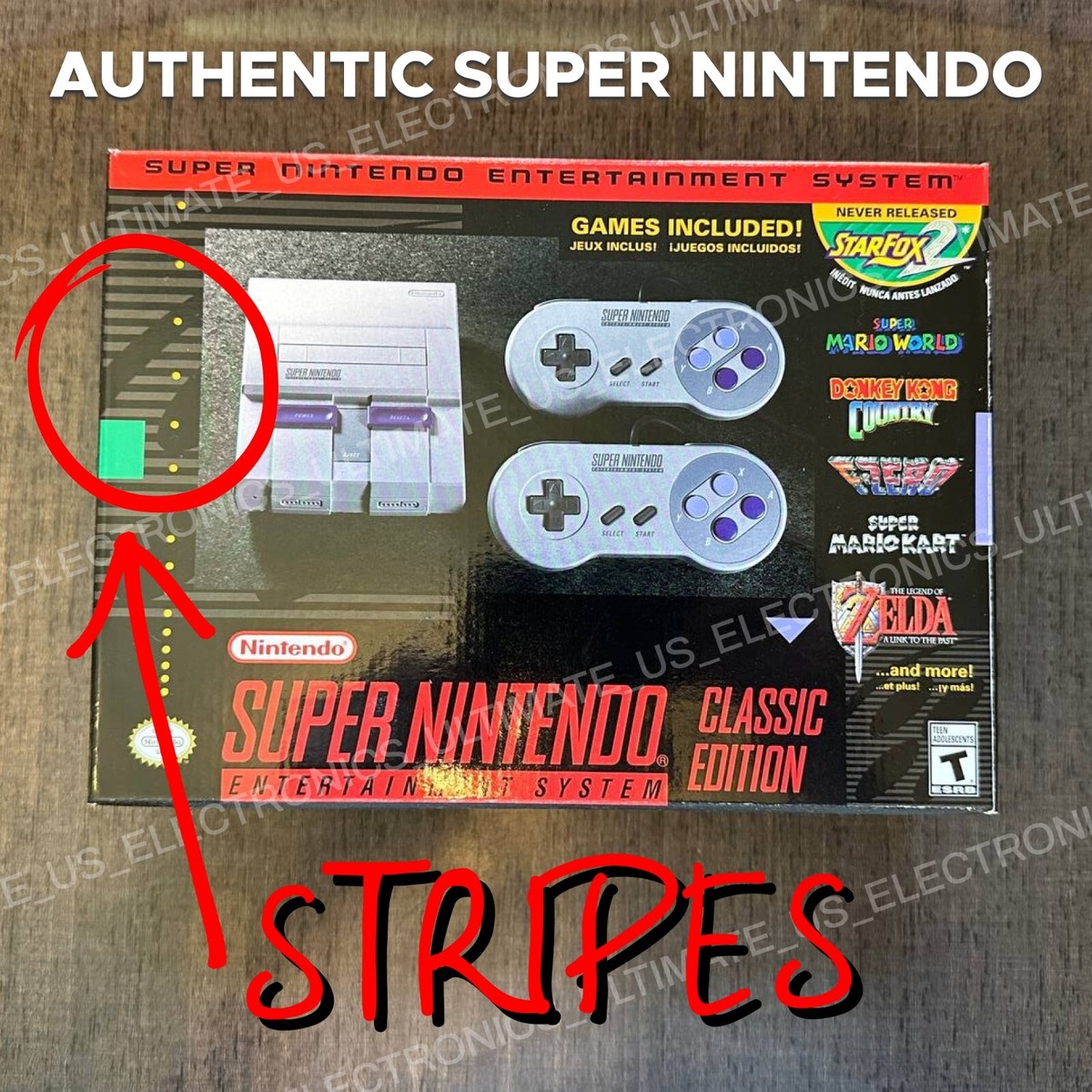 Authentic SNES Super Nintendo Classic Mini Super Entertainment