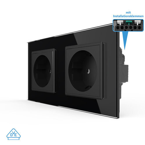 LIVOLO Touch Sensor Lichtschalter Dimmer Wechselschalter Steckdosen Glasrahmen - Bild 103 von 257