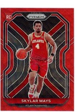 2020-21 Panini Prizm RC Red Ruby Wave Skylar Mays #255 basketball trading card