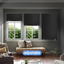 Blackout Door Curtain,Cordless Blackout Shades Cuttable,No Drill Cordless Blinds