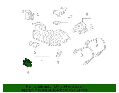 Genuine GM 2012 Cadillac SRX Base Luxury Performance Flex Fuel Sensor 13577379 - Изображение 2 из 2
