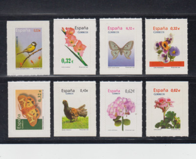 SPANIEN (2009) NEU MNH SPANIEN ESPAGNE - EDIFIL 4462/69 BLUMEN SCHMETTERLING