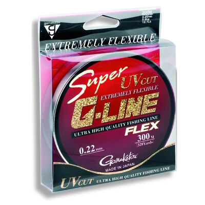 (0,04 /1m) Gamakatsu Super G Line Flex 0,18mm 300m Monofile Angelschnur