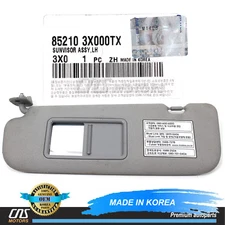 ⭐GENUINE⭐ Sun Visor DRIVER Side Gray for 2011-2015 Hyundai Elantra 852103X000TX