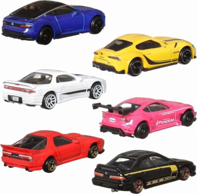 Hot Wheels 2024 JDM Streets of Japan Multi-Pack Box [Set of 6 cars