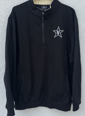 Colosseum Vanderbilt Commodores 1/4 Zip Fleece Pullover Large NWT MSRP $55