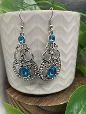 2.5  Silver-tone Bohemian Retro Dangle Earring Set New Free Ship B4404