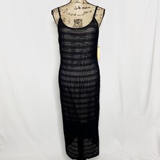 Alice + Olivia Dress M Black Lace Midi NEW NWT