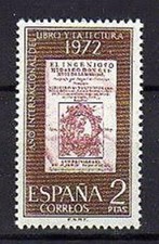 A7803) ESPAGNE 1972 Scott#1703 MNH** Don Quichotte 1V