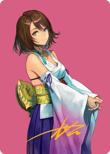 Yuna, Hope of Spira Gold - NM - MTG Magic Art Series: Final Fantasy