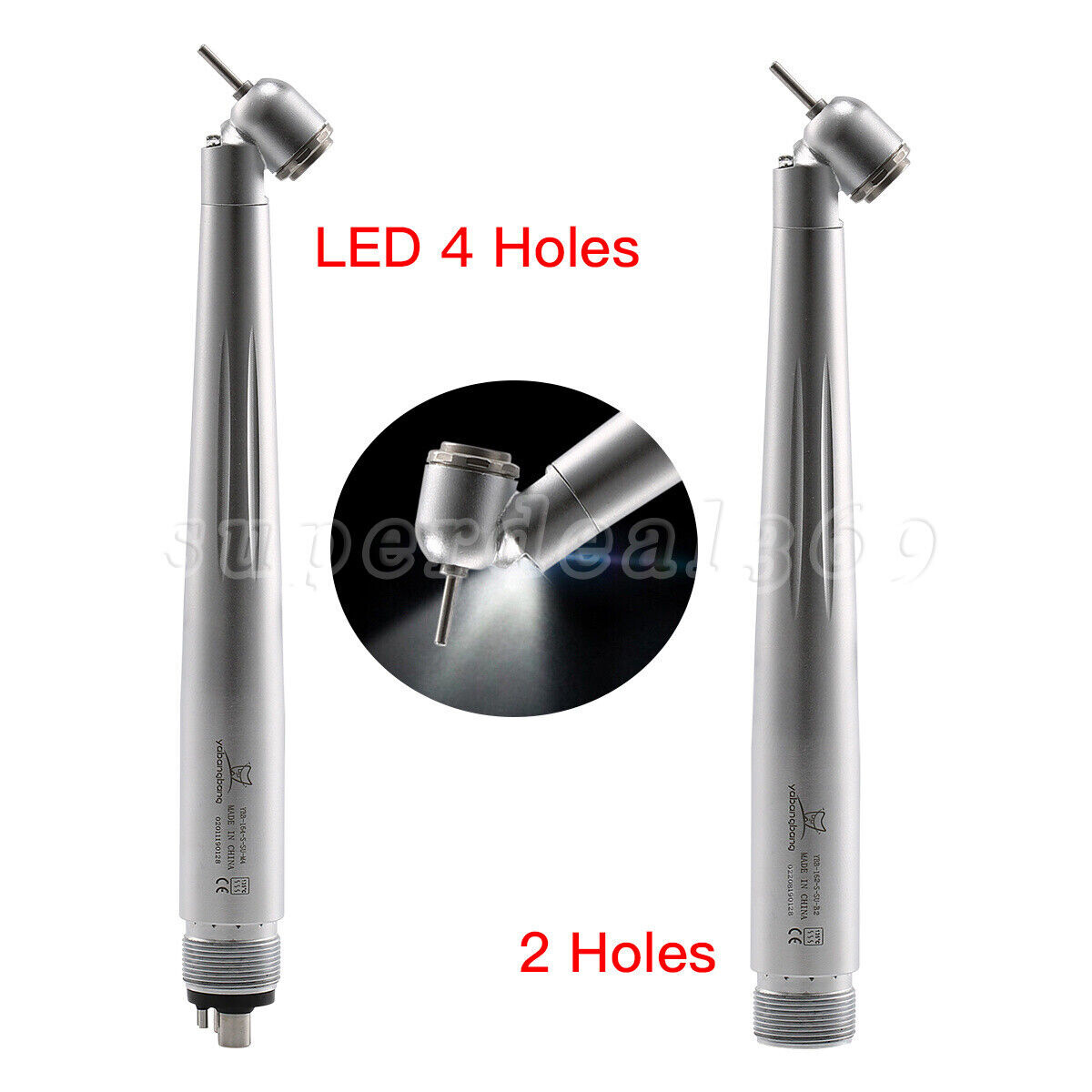 Dental 45° degree LED E-generator High Speed Handpiece Push Button