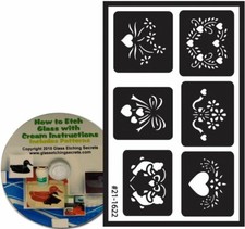 Assorted Heart Stencils, Armour Etch Over N Over Reusable Free How to Etch CD