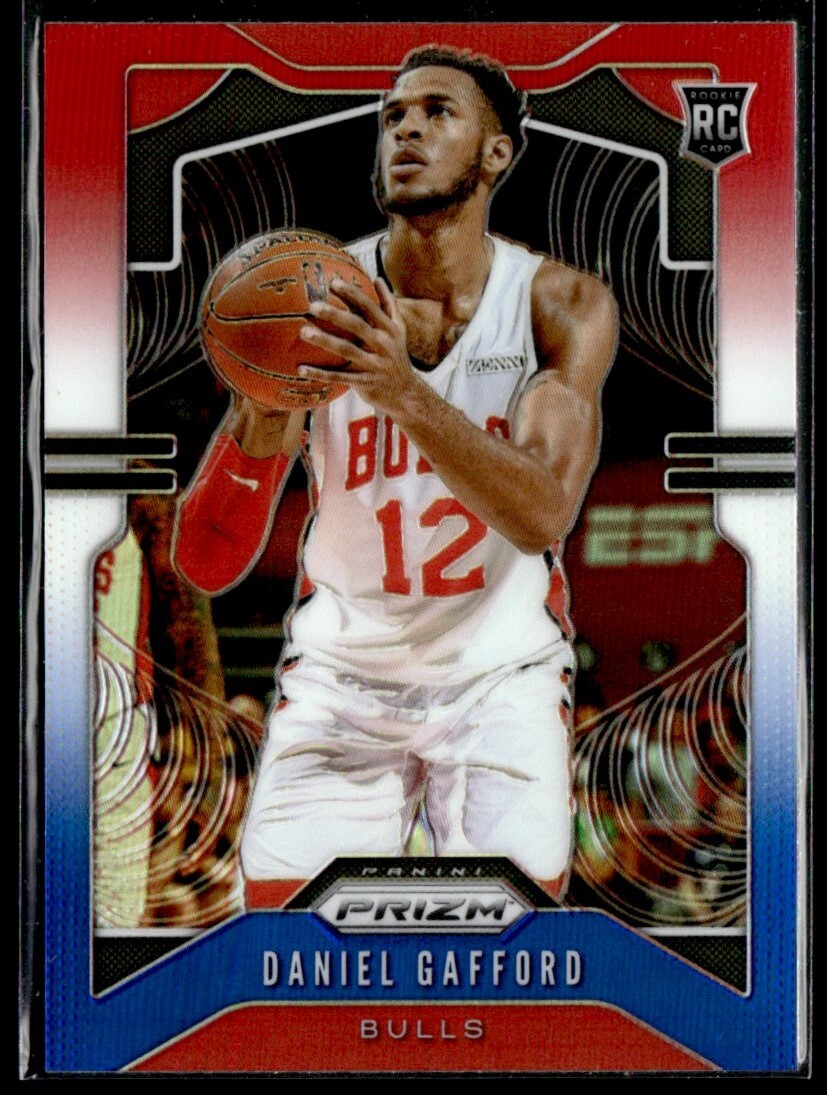 2019-20 Panini Prizm RWB Daniel Gafford Rookie Chicago Bulls #294