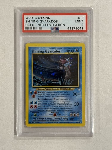 2001 POKEMON NEO REVELATION #65 SHINING GYARADOS-HOLO PSA 9