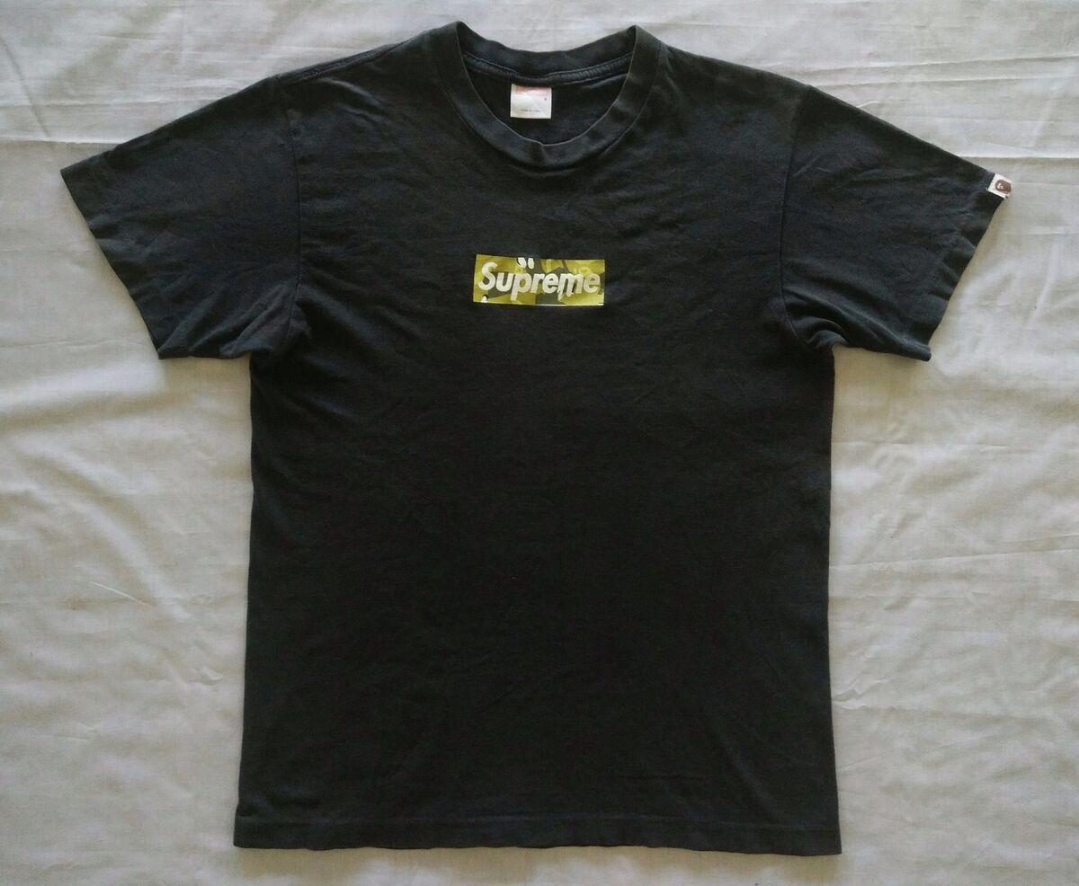 Supreme Bape A Bathing Ape T Shirt Box Logo Camo Made In Usa Supreme Bape A Bathing Ape T Shirt Box Logo Camo Made In Usa