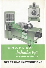 Vintage Graflex Instructor 150 Filmstrip Projector Instructions