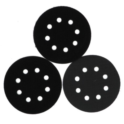 3X 5'' 125mm 8Loch Softauflage Interface Pad Für Schleifteller Hook & Loop Pad AG