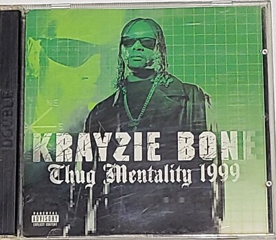 Krayzie Bone Thug Mentality 1999 CD Rare HTF OOP Bone Thugs 2 Discs Rap Hip-Hop 