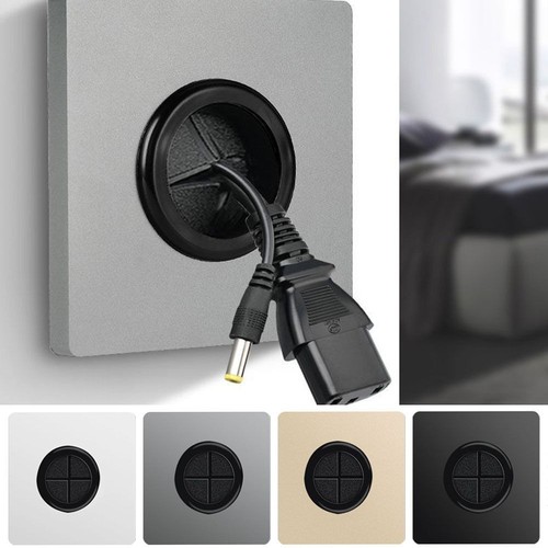 Wall Blank Panel Cable Socket Panel Cable Cover Decorative Cover Outlet Hole - Picture 12 of 16