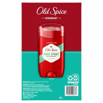 Old Spice High-Endurance Deodorant, Pure Sport, 68 g (5 pack) | eBay