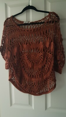 Womens Blanco Brown Knitted Top Size S Brand New without Tags